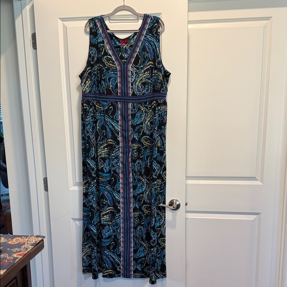 Elle 2X Paisley Maxi Dress #2